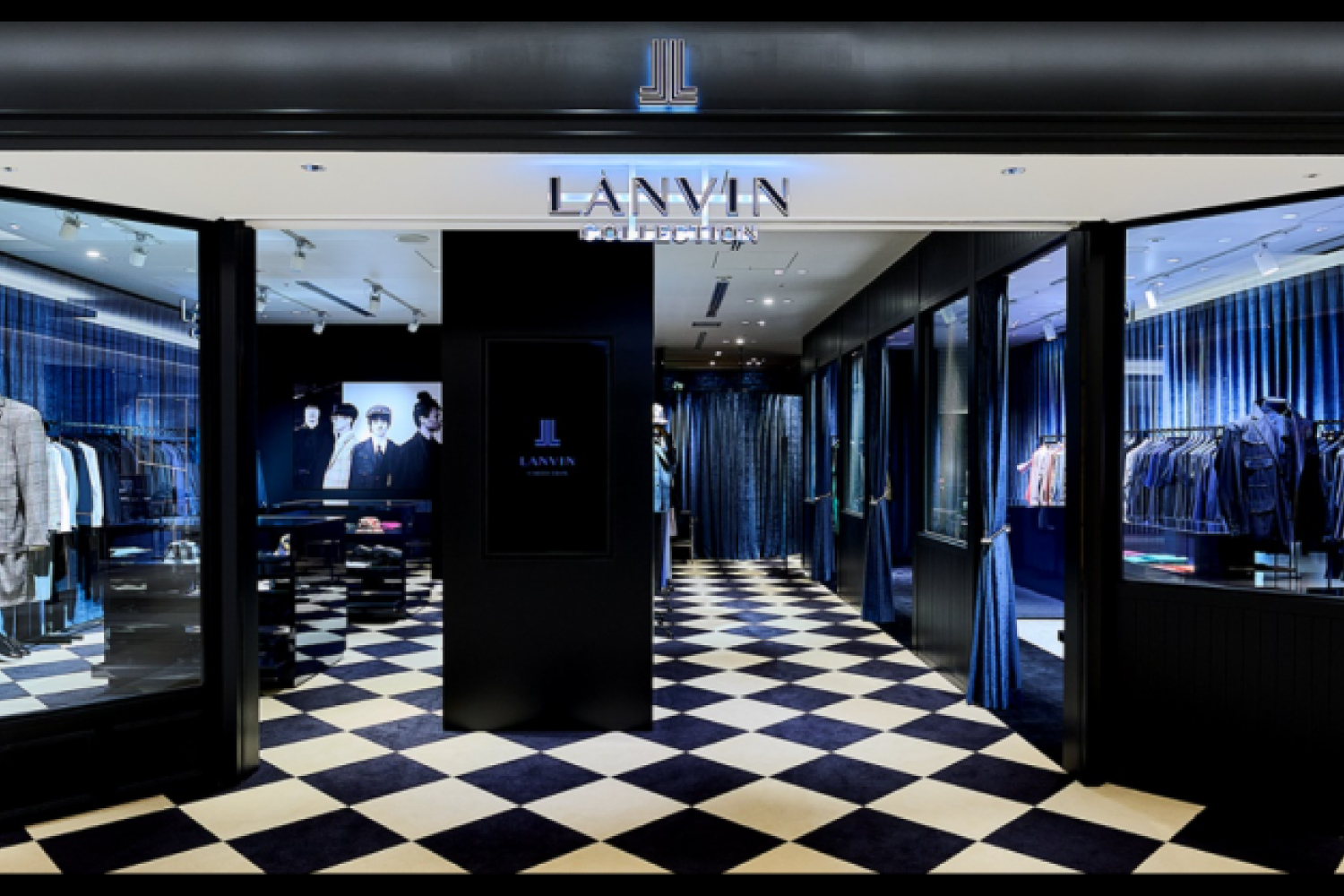 LANVIN collection ランバンコレクション ダウンベスト ネイビー