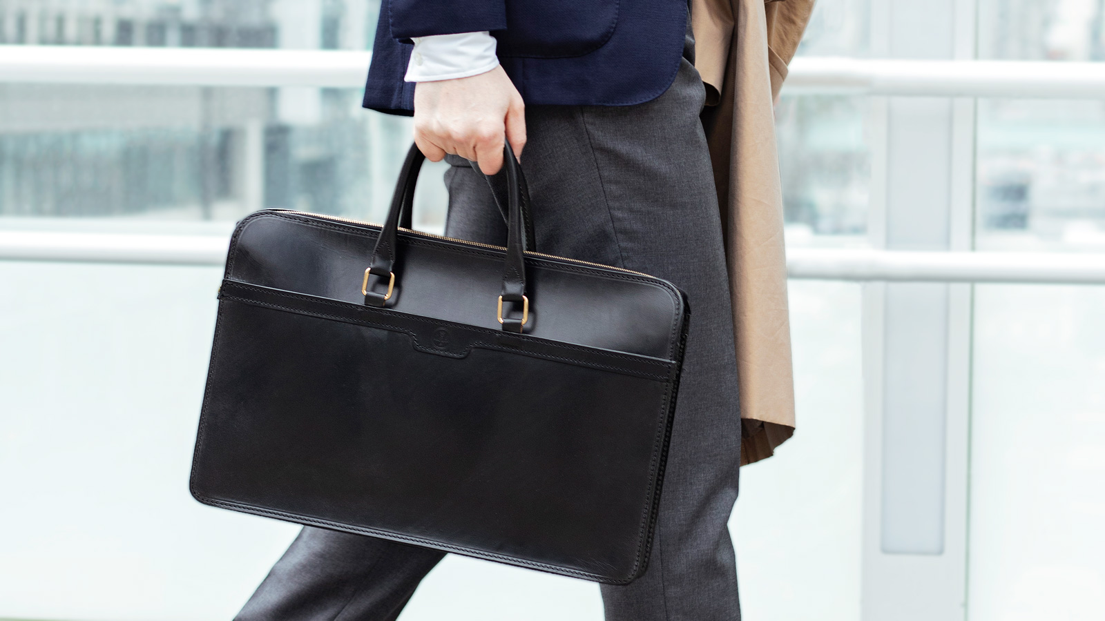 GLENROYAL BRIDLE LEATHER Briefcase-