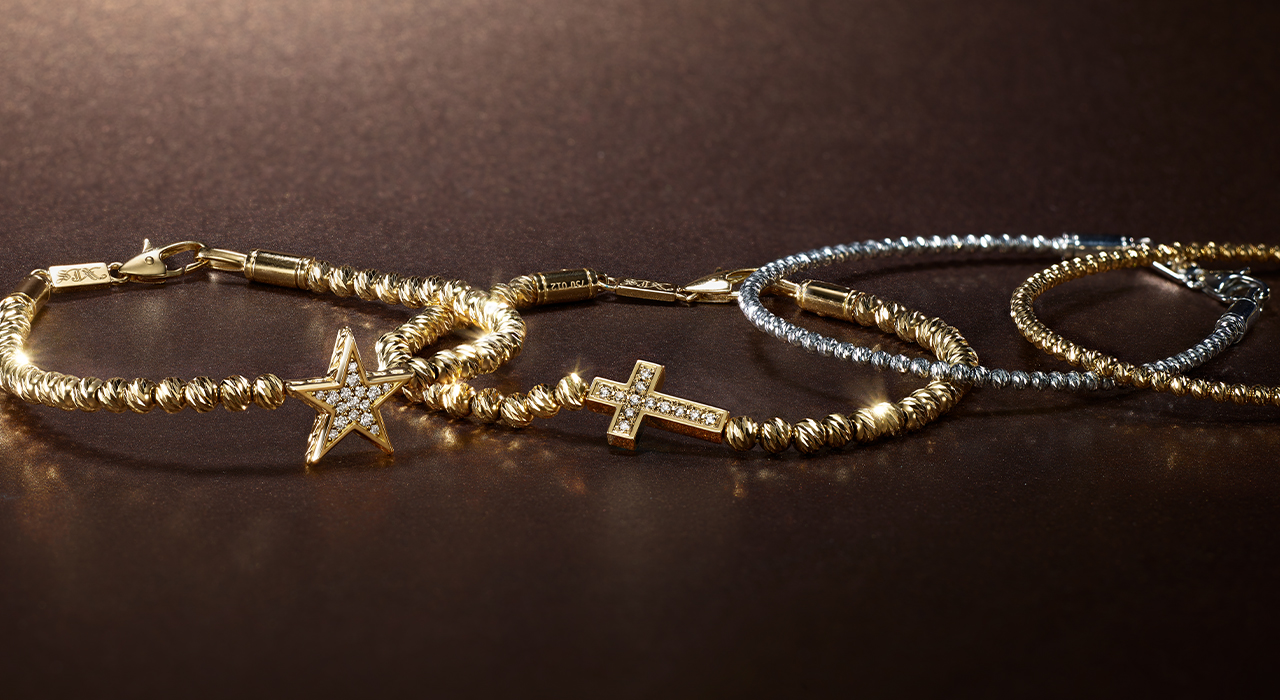 SJX GOLD GLITTER BRACELETグリッターブレス