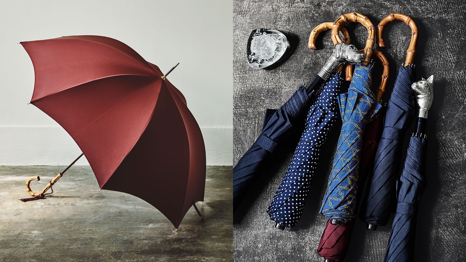 You can order an umbrella of the British royal purveyor! Holding