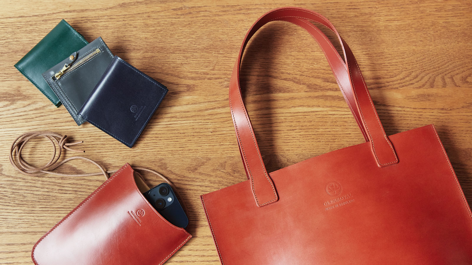 A new Leather goods has a minimal appearance from Glen Royal