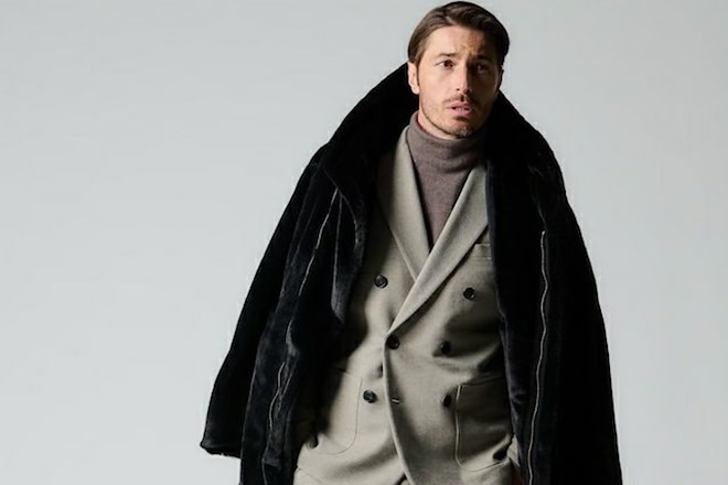 Giacomo コート COLIMBO 【ZX-0110 ROSSIGNOL SQDR MOTORCYCLE COAT ＜CHARCOAL
